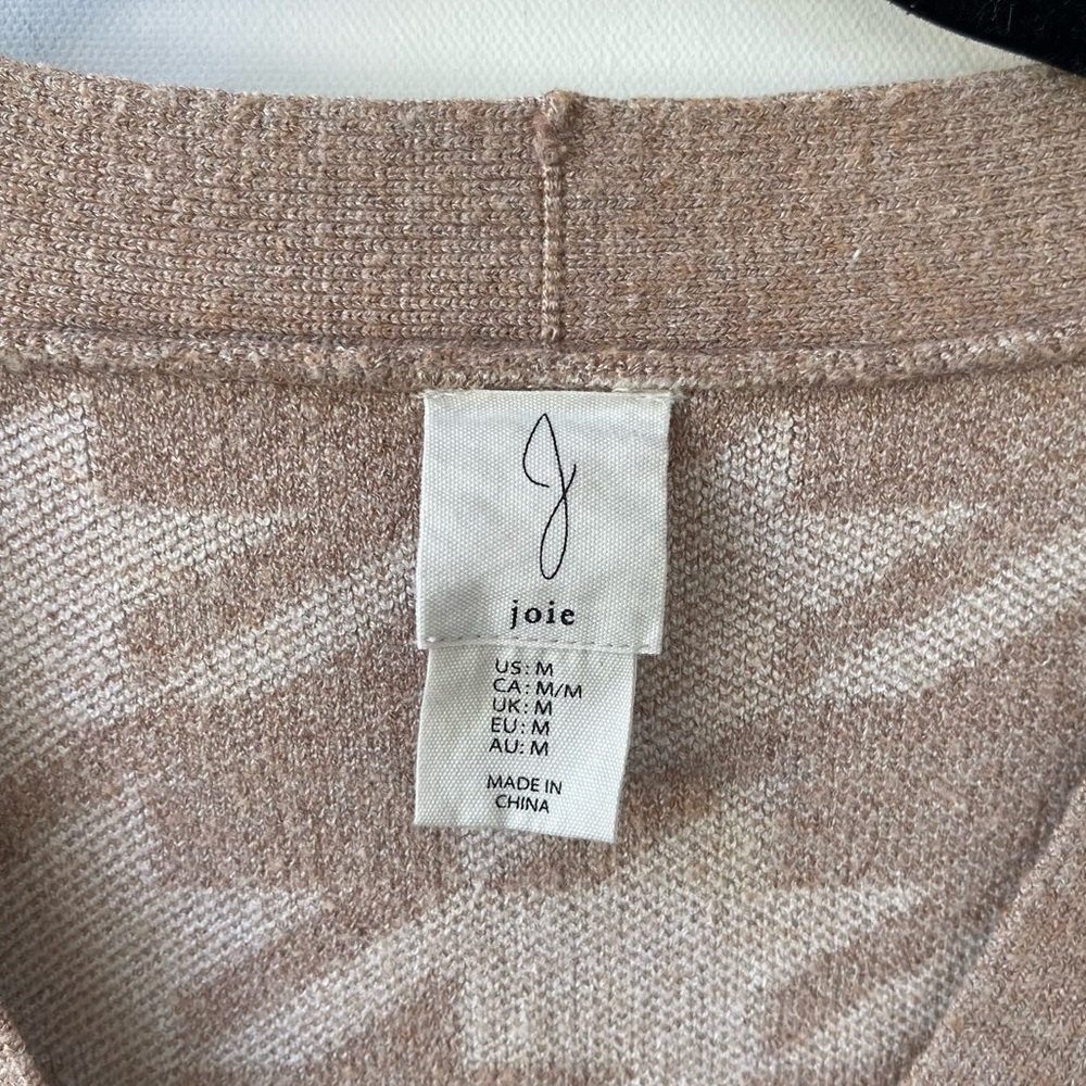 Joie Houndstooth Button Front Cardigan size medium - Picture 3 of 5